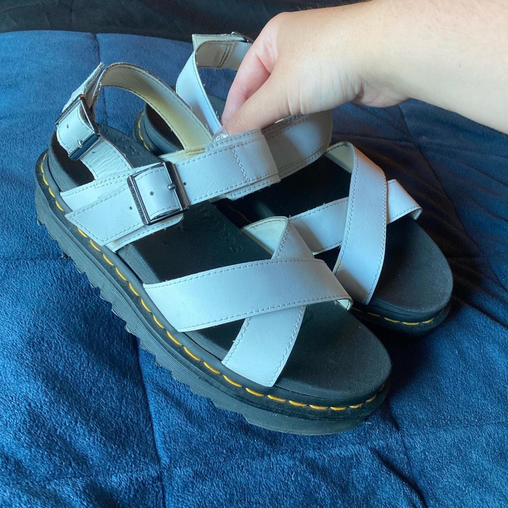 Dr Maretens “Voss II” White Sandals